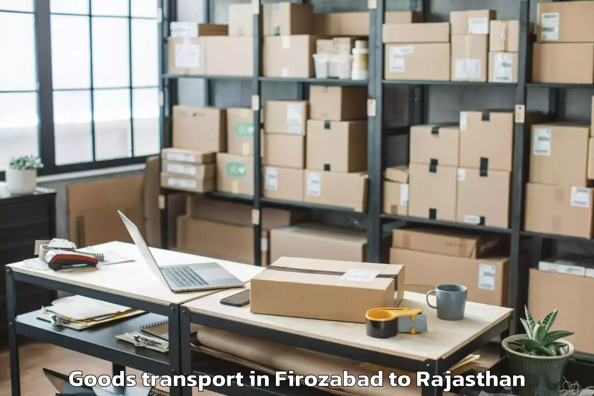 Discover Firozabad to Todabhim Goods Transport